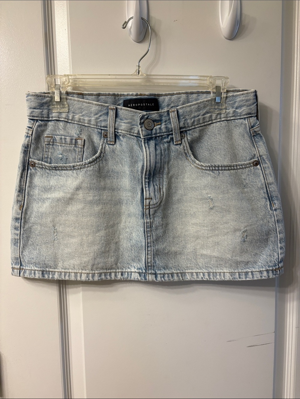 Aeropostale Women’s Denim Low Rise Mini Skirt Size Small